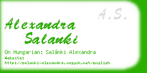 alexandra salanki business card